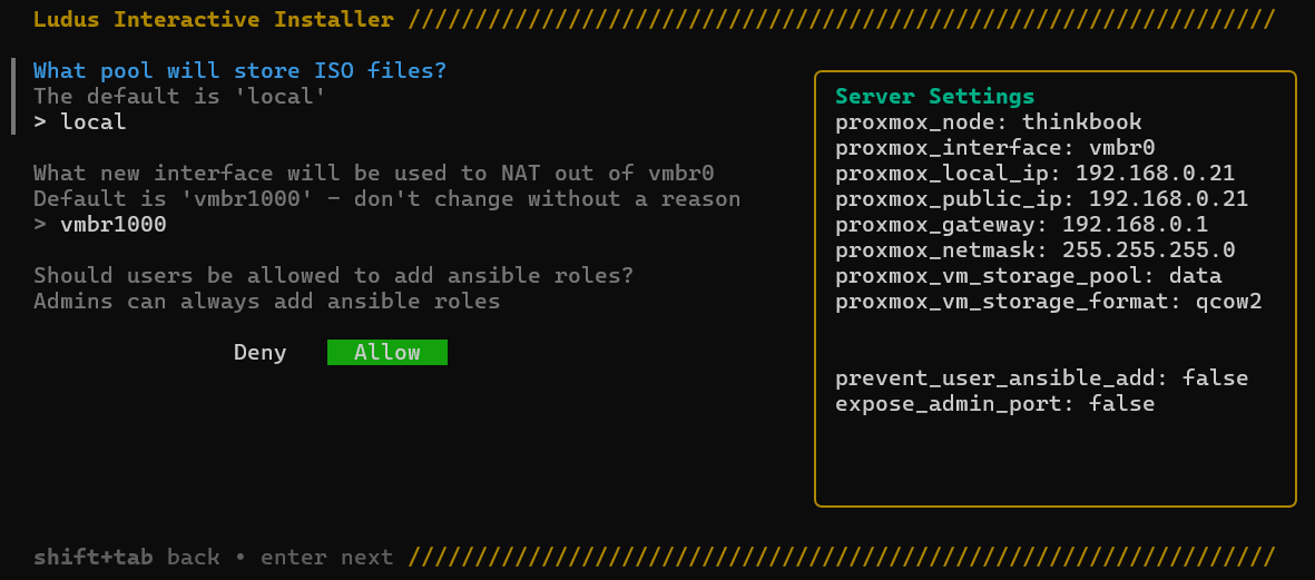 Ludus Interactive Installer 3rd window